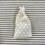 Little Bag O’ Anxiety Relief ~White Polka Dot